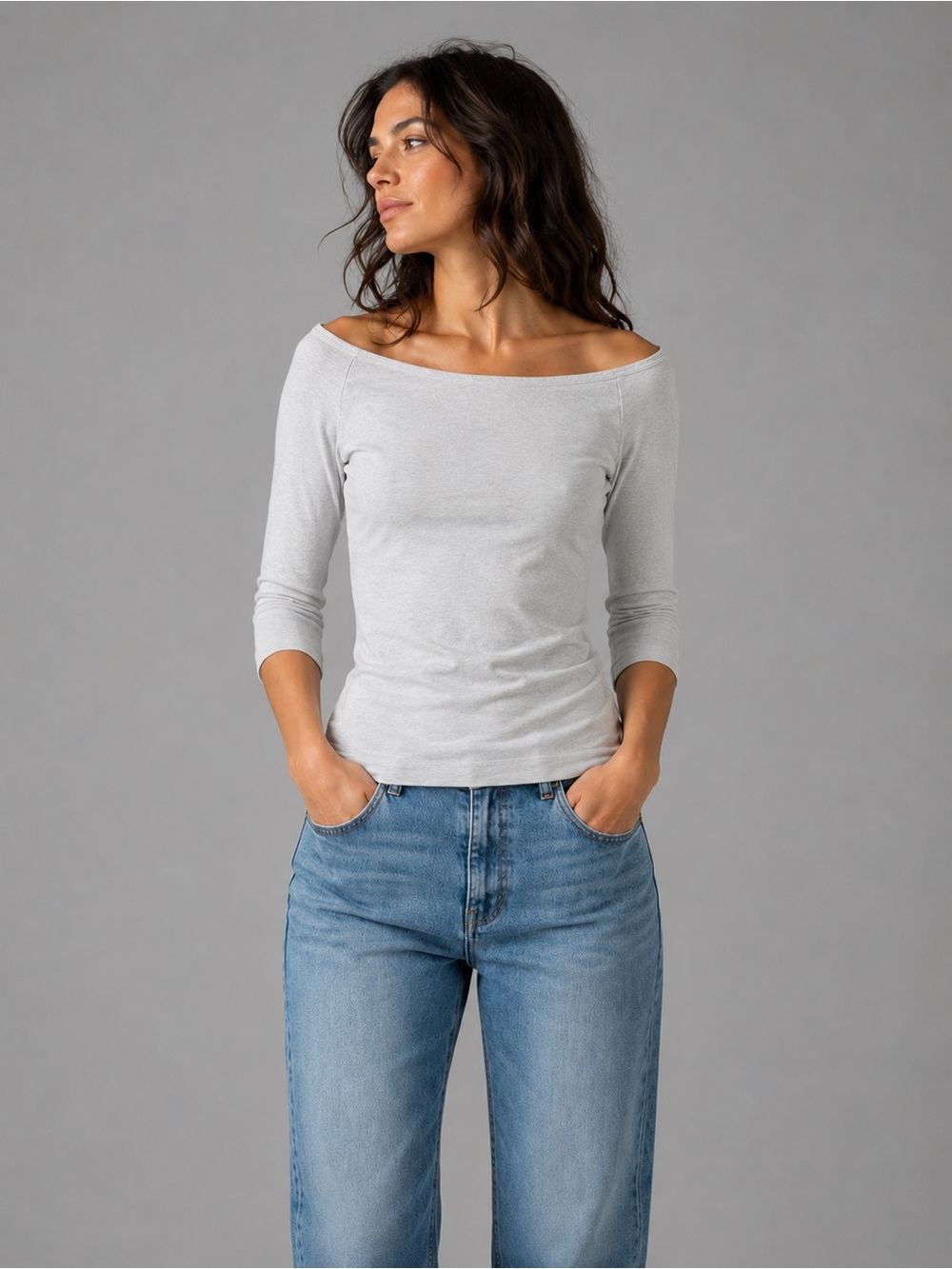 Helmut Lang White Stretchy Top